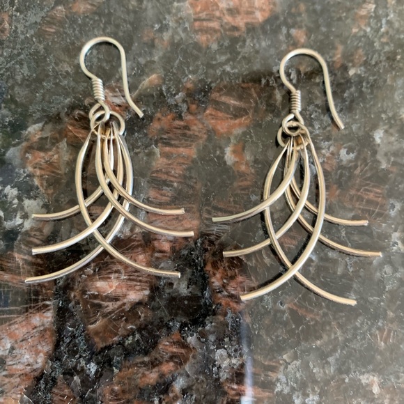 Silver Earrings Made in Mexico SS - Picture 2 of 8